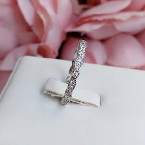 Bague de cocktail en argent sterling avec topaze blanche Jane, pierre précieuse, cadeau d'anniversaire pour femme - Product Image 3