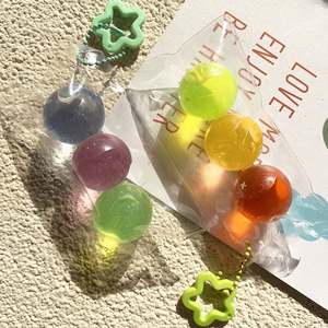 Rainbow Sugar <b>Ball</b> Sensory Fidget <b>Squeeze</b> Toy-Anxiety Relief Soft TPR Material for Kids - Product Image 5