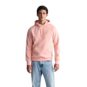Sudadera con Capucha de Felpa de Algodón y Poliéster Rosa Claro Personalizada, Fabricante OEM ODM, Ropa Casual Unisex, Logotipo Personalizado, Venta al Por Mayor - Product Image 1