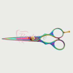 Premium Quality <b>Left</b>-<b>Handed</b> Foldable Barber <b>Scissors</b> Stainless Steel Blade Long New Arrival Top Price ROOTCARE INSTRUMENTS - Product Image 5