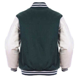<b>Men's</b> <b>Long</b> Sleeve Baseball <b>Jacket</b> with Custom Printing Plain Blank Letterman Style Design Reversible Windproof Wool - Product Image 6