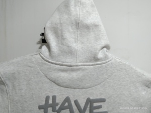 Sudadera con capucha de talla grande en blanco y manga larga con bolsillos tipo canguro lisos de calidad superior con logotipo personalizado, sudadera cómoda de calidad superior para hombre - Product Image 5