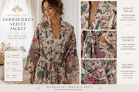 Robe de nuit longue pour femme à imprimé floral, 100% coton, écologique, séchage rapide, thermique, avec cordon de serrage, style bohème, pour la maison et la détente