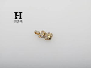 Colgante de Oso de Peluche de Lujo en Oro Amarillo de 14K con Diamante Cultivado en Laboratorio VVS EF, Corte Brillante Redondo, Amuleto de Animal para Hombres y Mujeres, Joyería HipHop - Product Image 4