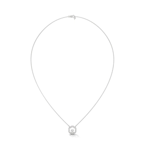 14K <b>Solid</b> <b>Gold</b> Lab Grown Diamond <b>Pendant</b> Necklace for Women Round Brilliant Cut <b>Gold</b> Plated Jewelry Gift Party - Product Image 3