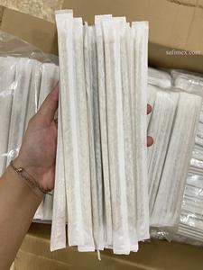 Suministros ecológicos, pajitas de hierba, venta al por mayor, embalaje personalizado de alta calidad/pajitas de hierba desechables, embaladas individualmente en papel - Product Image 2