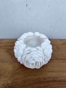 Gubuk Bali Portavelas Redondo de Cristal, 100% Hecho a Mano, Natural, Ecológico y Duradero, Decoración para el Hogar - Product Image 3