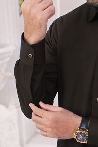 Nouvelle Tunique Traditionnelle Musulmane Élégante pour Hommes, Style Marocain et Arabe de Dubaï, Jubbah Islamique Légère en Coton Longueur Ras du Sol - Product Image 3