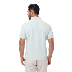 เสื้อโปโลแฟชั่นผู้ชายรุ่นใหม่ปี 2025 สีเขียวอ่อน ดีไซน์คอปกคลาสสิก ทรงเข้ารูป สามารถปรับแต่งได้ตามต้องการ - Product Image 1