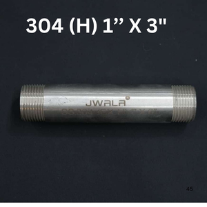 Raccord de tuyau en acier inoxydable 304 résistant à la corrosion, 1 pouce, longueur 3 pouces, filetage mâle, pour transfert de fluides industriels - Product Image 2