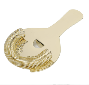 Gorgeous gold cocktail strainer featuring a beautifully detailed horse <b>head</b> sculpture <b>style</b> handle. Available at wholesale price - Product Image 5