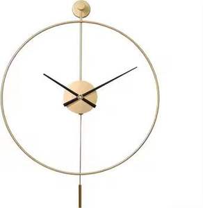 Reloj de Pared Grande de Lujo, Diseño Industrial de Metal Negro con Números Romanos, Esqueleto, Silencioso, para Decoración de Hotel, Restaurante, Vestíbulo - Product Image 5