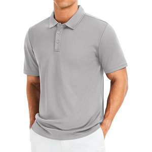 Polo de golf slim fit, tissu extensible à séchage rapide, col respirant, poignets côtelés, anti-odeur. - Product Image 1