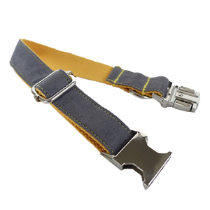 Navy Blue Cotton Dog Collar Quick Release Buckle Closure Dot Pattern <b>Scarf</b> Halloween Classic Style All Seasons for Dogs - Product Image 4
