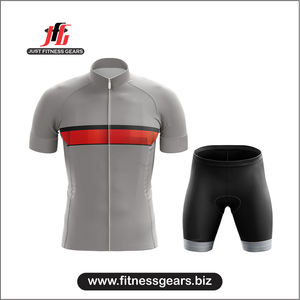 ชุดจักรยานแบบไม่มีแขน ยี่ห้อ JUST FITNESS GEARS ราคาถูก คุณภาพสูง 100% ผลิตจากผ้าสแปนเด็กซ์/โพลีเอสเตอร์ แห้งเร็ว สำหรับผู้ใหญ่ - Product Image 1
