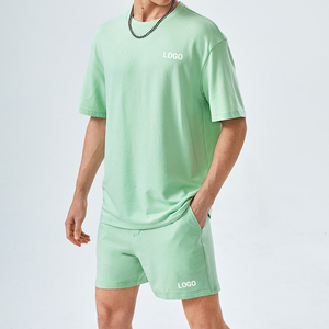 Conjuntos Cortos Unisex de 2 Piezas, Ropa Casual de Verano, Camisetas de Manga Corta con Cuello Redondo y Corte Ajustado, y Pantalones Cortos Deportivos de Corte Clásico - Product Image 3