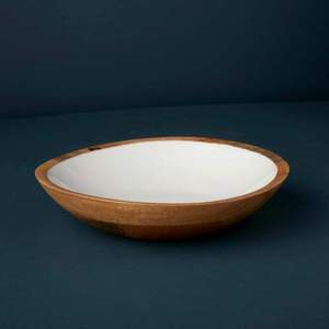 Tazón de Madera de Mango Esmaltado en Rosa, Hecho a Mano, de Lujo, para Cocina, Estilo Rústico, para Servir Ensaladas y Frutas, Diseño sin Plomo, Gran Venta - Product Image 4