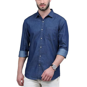 Comfortable <b>Jeans</b> Shirt With <b>Soft</b> Fabric And Flexible Fit For Daily Wear Premium <b>Jeans</b> Shirt - Product Image 1