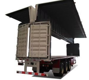 3 Axles 45ft 53ft Dry <b>Van</b> Semi Trailer Iron Cargo <b>Box</b> Container for Bulk Goods Transport Truck Trailer - Product Image 3