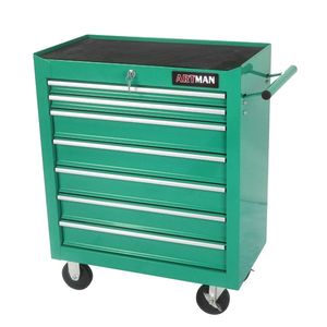 Carrello Portautensili Multifunzionale Verde a 7 Cassetti con Ruote, Soluzione Pratica per lo Stoccaggio - Product Image 5