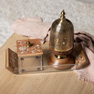 Articles de décoration de la maison bougies parfumées luxe mère de poire arabe Oud Mabkhar Bakhoor brûleur en gros Bakhoor brûleur - Product Image 5