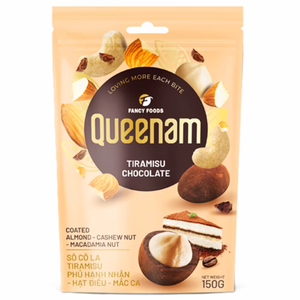 ช็อกโกแลตดรากีขายดีที่สุด ผลิตขายส่งแบบ OEM/ODM ฮาลาล 150 กรัม ทีรามิสุเคลือบช็อกโกแลต อัลมอนด์ เม็ดมะม่วงหิมพานต์ แมคคาเดเมีย นัทส์สแน็ค - Product Image 1