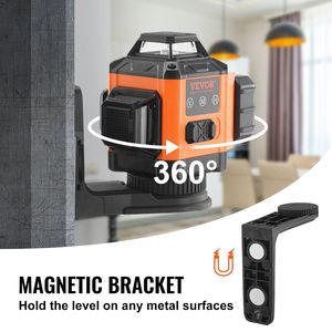 Livella Laser a Croce Verde Autolivellante Manuale da 30 Metri, 3 Linee a 360 Gradi, Impermeabile IP54, 8 Modalità Rotanti - Product Image 5