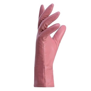 Guantes de trabajo de cuero vacuno resistentes y personalizados para hombre, guantes de cuero para mano derecha, diseño OEM con logotipo y talla personalizados - Product Image 4