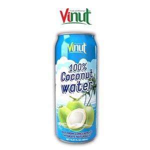 Agua de Coco 100% Natural en Lata de 490ml, Sin Concentrado, Hidratante Natural, Sin Lactosa, Vegano, Sin Conservantes, Lo Mejor - Product Image 1