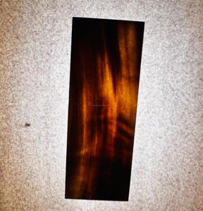 Placa de escala de cuerno de búfalo de agua marrón forma rectangular hecha a mano estilo moderno accesorios artesanales de lujo para monturas de gafas OEM/ODM - Product Image 3