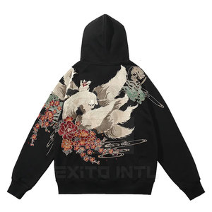 Hoodies brodés uniques et très vendus, coupe classique, 100 % coton molletonné, respirant, séchage rapide, écologique, haute qualité - Product Image 2