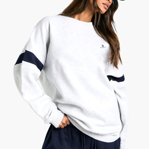 Women's Fashion Brand <b>Sweatshirt</b> Custom Logo Heavyweight Cotton Pullover <b>Long</b> Sleeve Casual <b>Ladies</b> Top 2026 - Product Image 4