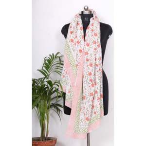 Pareo de playa para mujer 100% algodón, estampado a mano, suave y cómodo, pareo ligero para chicas. - Product Image 5