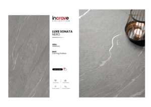 กระเบื้องพอร์ซเลนลายแกะสลักแบบพรีเมียม ขนาด 24x48 นิ้ว รูปแบบขนาดใหญ่ สำหรับตกแต่งพื้นผิวผนังและพื้นสไตล์โมเดิร์น - Product Image 4