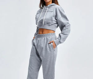 Conjunto Deportivo de 2 Piezas para Mujer, Estilo Urbano, Invierno 2024, Precio Económico, Personalizado, Venta al Por Mayor - Product Image 5