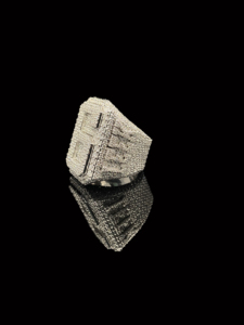 Anillo de Diamantes de Oro Blanco para Hombre, Corte Brillante Redondo, Estilo Hiphop, Uso Diario, Diamantes Naturales Color G - Product Image 1