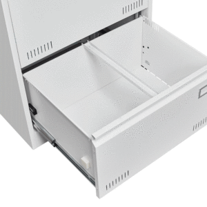 Archivador Metálico Lateral Blanco de 3 Cajones con Cerradura, Archivadores de Oficina con Cerraduras - Product Image 2