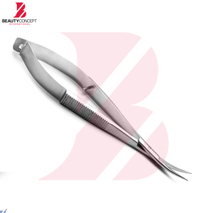 Ciseaux de beauté à ressort en acier inoxydable, nouvelle arrivée, à pointe incurvée, pour broderie, couture, cils et sourcils, pour la coupe et le façonnage - Product Image 4