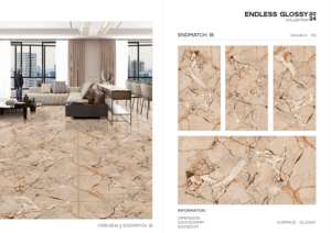 Azulejos de Porcelana Pulida y Esmaltada de 60x120cm, 600x1200mm, 24x48 Pulgadas, Azulejos de Gran Tamaño para Baño, Sala de Estar y Decoración de Interiores - Product Image 5