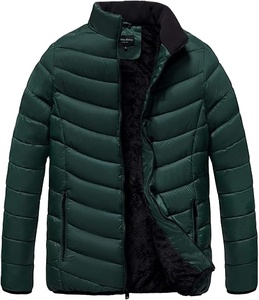 Blouson Bomber Matelassé Personnalisé avec Logo Imprimé 2026 – Manteau d'Hiver Chaud Doublé en Fausse Fourrure pour Hommes – Vente en Gros - Product Image 1