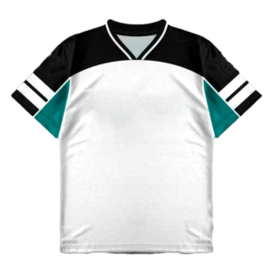 Maillot de football sublimé à col en V, manches courtes, en polyester respirant, coupe régulière pour adulte, toutes saisons - Product Image 2