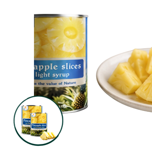 Vietnam Manufacturer Supply Best Selling Delicious Top Notch Quality Canned <b>Pineapple</b> Chunks in <b>Light</b> Syrup Bulk Supply - Product Image 1