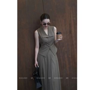 Chaleco Moderno para Mujer al por Mayor A615, Sin Mangas, con Cuello de Solapa, Blusa Casual - Product Image 1
