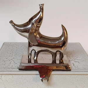 Modern Christmas Stocking Holders Abstract <b>Dog</b> Design Metal Hanging <b>Hooks</b> with Bases for Fireplace Stocking Hangers Supplies - Product Image 2