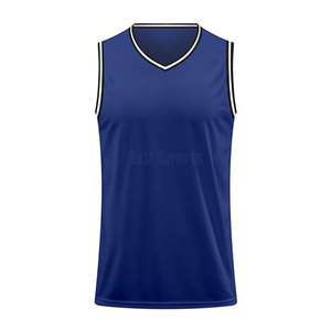 High Quality Breathable 2026 New Design Basketball Jersey Wholesale Comfortable 100% Polyester Sleeveless Customizable - Product Image 2