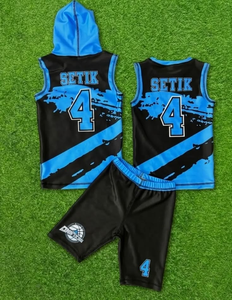 UNIFORMES DE FÚTBOL 7V7 DE ALTA CALIDAD AL POR MAYOR PARA ADULTOS, PAQUETE DE OFERTA, CONJUNTO DE COMPRESIÓN SUBLIMADO CON BANDERA PARA ENTRENAMIENTO, JERSEYS IMPRESOS - Product Image 3