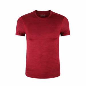 T-shirt pour homme à manches courtes, col rond, séchage rapide, tricoté, coupe ajustée, vêtements décontractés, t-shirts de sport pour homme - Product Image 1