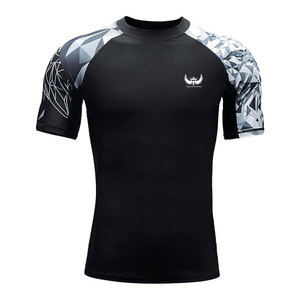 Pakistan Manufacturer Men <b>Compression</b> <b>Shirts</b> Short Sleeves Casual Washed Athletic Gym Training Fitness Wear 180 Grams Fleece - Product Image 1