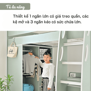 Cama litera inteligente Ohaha con armario y escritorio - GTTM020 - Product Image 4