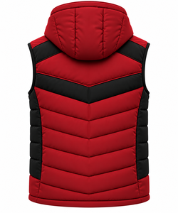 OEM Custom logo High Quality customized Puffer Coat <b>Men's</b> without sleeve hoodie puffer Jacket Custom Winter <b>mens</b> Puffer jackets - Product Image 2